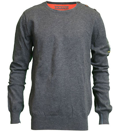 Hound Bluse - Strik - Dark Grey Melange Hound Bluse - Strik - Dark Grey Melange
