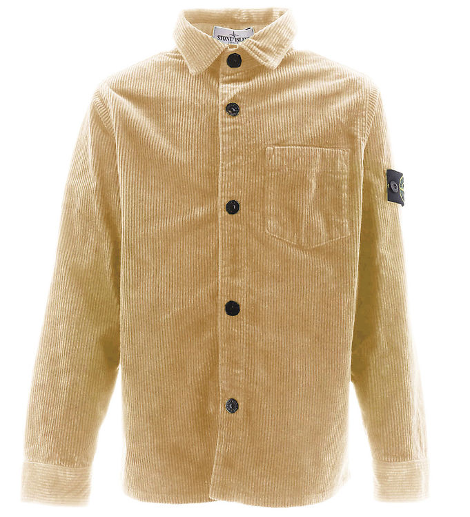 Stone Island Overshirt Fløjl Natural Beige