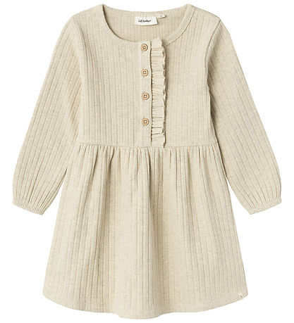 Lil' Atelier Kjole - NmfNiva - Bleached Sand Lil' Atelier Kjole - NmfNiva - Bleached Sand