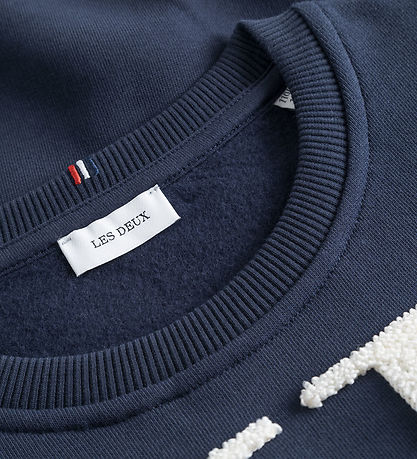 Les Deux Sweatshirt - Encore Bouclé - Dark Navy/Ivory Les Deux Sweatshirt - Encore Bouclé - Dark Navy/Ivory