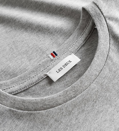 Les Deux T-shirt - Nørregaard - Grey Melange Les Deux T-shirt - Nørregaard - Grey Melange