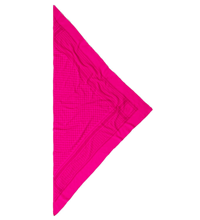 LaLa Berlin Tørklæde - 162x85 - Triangle Trinity - Pink/Azaela