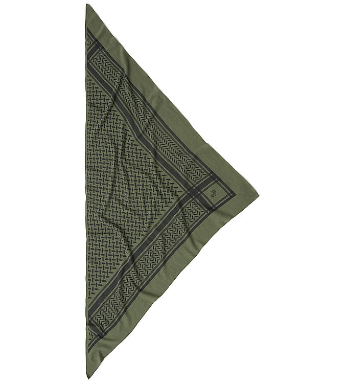 LaLa Berlin Tørklæde - 162x85 - Triangle Trinity - Moss/Asphalt