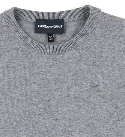 Emporio Armani Bluse - Strik - Gråmeleret Emporio Armani Bluse - Strik - Gråmeleret