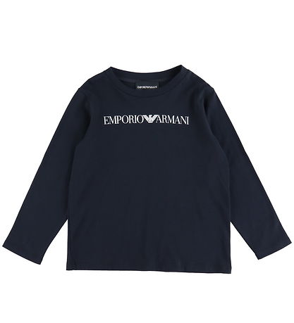 Emporio Armani Bluse - Navy/Hvid Emporio Armani Bluse - Navy/Hvid