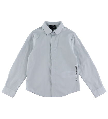 Emporio Armani Skjorte - Pearl Blue Emporio Armani Skjorte - Pearl Blue