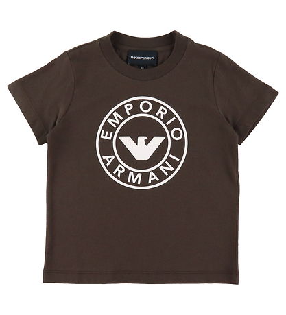 Emporio Armani T-shirt - 2-pak - Blå/Brun m. Print