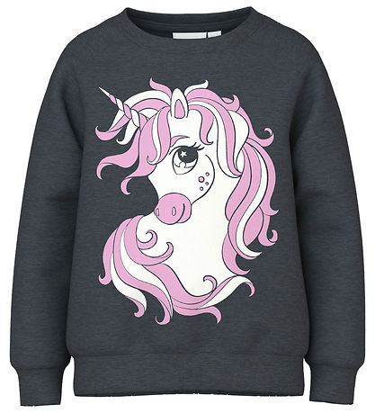 Name It Sweatshirt - NmfVeda - Dark Sapphire/Cute Unicorn Name It Sweatshirt - NmfVeda - Dark Sapphire/Cute Unicorn