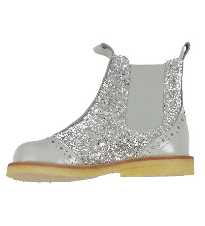 Angulus Støvler - Chelsea - Grå m. Glitter Angulus Støvler - Chelsea - Grå m. Glitter