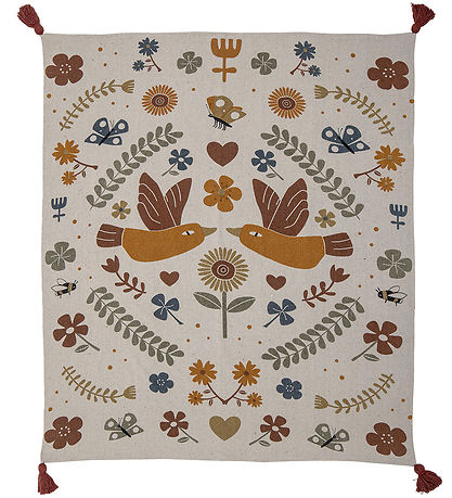 Bloomingville Mini Tæppe - 160x130 cm - Bryn - Brun m. Print Bloomingville Mini Tæppe - 160x130 cm - Bryn - Brun m. Print