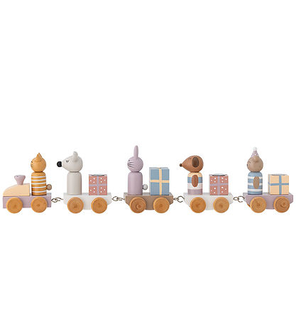 Bloomingville Mini Fødselsdagstog - Junaid - 38 cm - Rosa