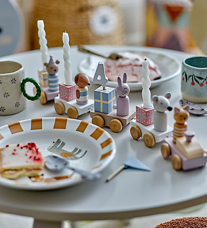 Bloomingville Mini Fødselsdagstog - Junaid - 38 cm - Rosa