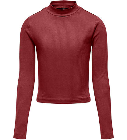 Kids Only Bluse - Rib - Cropped - KogLinea - Syrah Kids Only Bluse - Rib - Cropped - KogLinea - Syrah