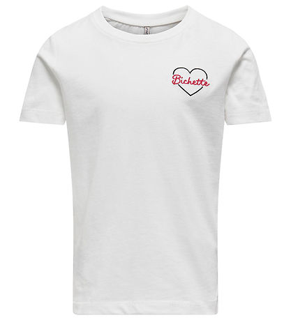 Kids Only T-shirt - KogBeate - Cloud Dancer/Bichette