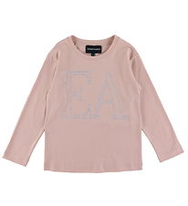 Emporio Armani Bluse - Rose Smoke m. Similisten Emporio Armani Bluse - Rose Smoke m. Similisten