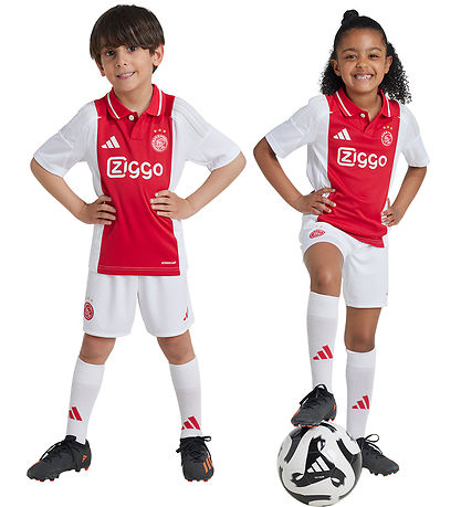 adidas Performance Fodboldsæt - Ajax H Mini - Rød/Hvid adidas Performance Fodboldsæt - Ajax H Mini - Rød/Hvid