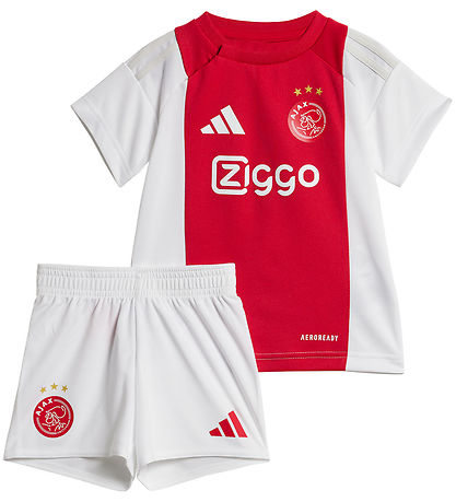 adidas Performance Fodboldsæt - Ajax H BABY - Rød/Hvid adidas Performance Fodboldsæt - Ajax H BABY - Rød/Hvid