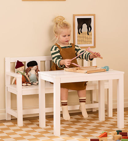 Kids Concept Havesæt - Træ - 90x33x55/60x35x45 cm - Hvid