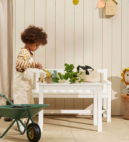 Kids Concept Havesæt - Træ - 90x33x55/60x35x45 cm - Hvid