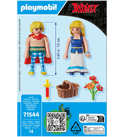 Playmobil Asterix - Tragicomix og Panacea - 71544 - 14 Dele