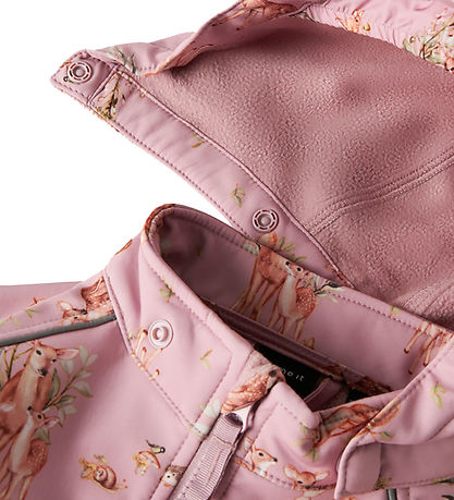 Name It Softshell Suit w. Fleece - NmfAlfa08 - Mauve Shadows/WOO