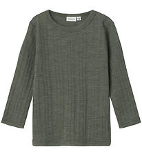 Name It Bluse - Uld - NmmWang - Mulled Basil Name It Bluse - Uld - NmmWang - Mulled Basil