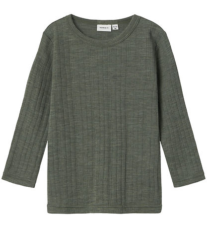 Name It Blouse - Wool - NmmWang - Mulled Basil