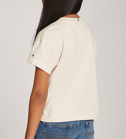 Tommy Hilfiger T-shirt - Tommy Dot Foil - Heathered Oat