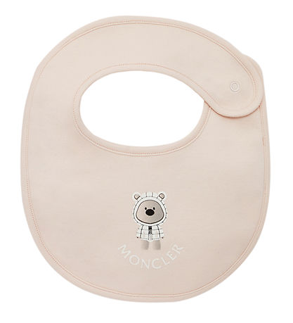 Moncler Set - Beanie/Teething Bib/Bodysuit l/s - Light Pink w. S Moncler Set - Beanie/Teething Bib/Bodysuit l/s - Light Pink w. S