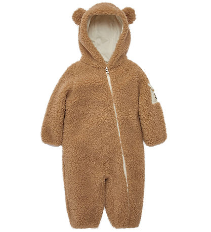 Moncler Køredragt - Teddyfleece - Brun m. Ører Moncler Køredragt - Teddyfleece - Brun m. Ører