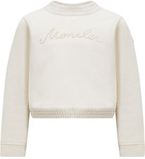 Moncler Sweatshirt - Beskuren - Cream Moncler Sweatshirt - Beskuren - Cream