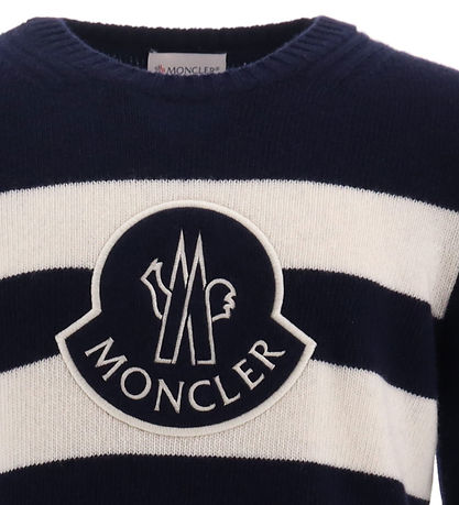 Moncler Blouse - Wool - Navy w. White