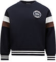 Moncler Bluse - Medium Blue/Hvid Moncler Bluse - Medium Blue/Hvid