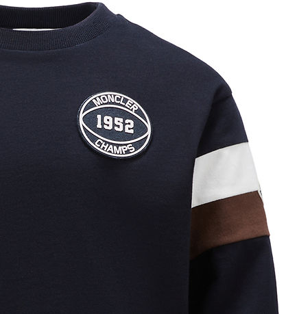 Moncler Tröja - Medium+ Blue/Vit