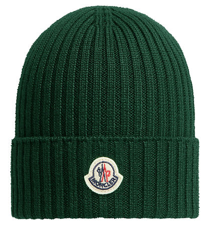 Moncler Beanie - Wool - Dark Green Moncler Beanie - Wool - Dark Green