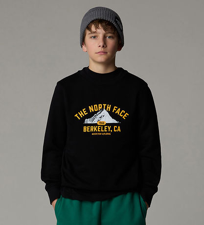 The North Face Sweatshirt - Varsity Graphic - Sort/Orange