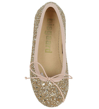 Bisgaard Ballerina Hjemmesko - Lucy - Gold Glitter
