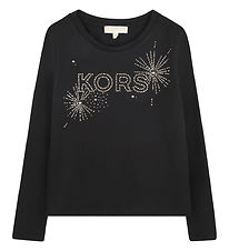 Michael Kors Bluse - Sort m. Similisten Michael Kors Bluse - Sort m. Similisten
