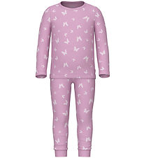 Name It Nattøj - Noos - Rib - NmfNightset - Pink Lavender Name It Nattøj - Noos - Rib - NmfNightset - Pink Lavender