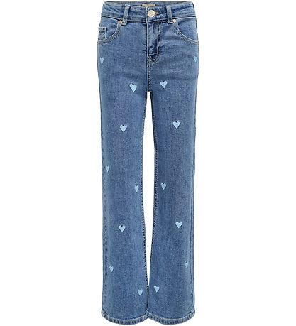 Kids Only Jeans - KogJuicy - Light Medium Blue Denim/Embr Kids Only Jeans - KogJuicy - Light Medium Blue Denim/Embr