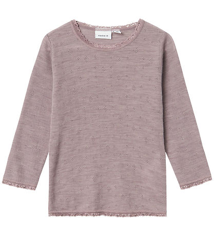 Name It Blouse - Wool - NmfWang - Noos - Purple Dove
