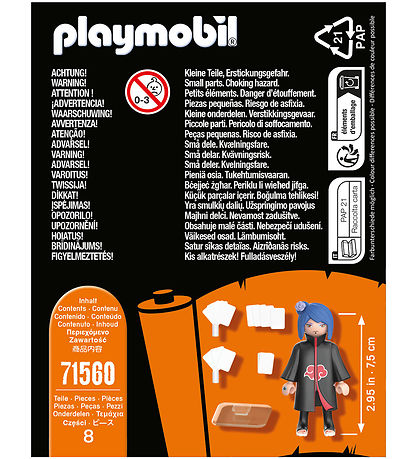 Playmobil Naruto - Konan - 71560 - 8 Dele