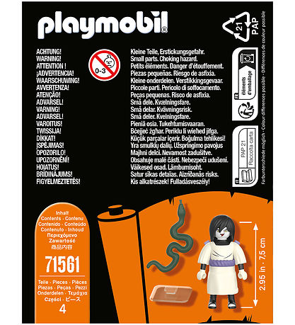 Playmobil Naruto - Orochimaru - 71561 - 4 Dele