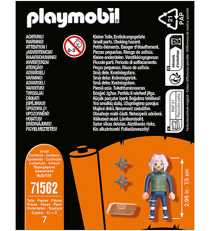 Playmobil Naruto - Sakura - 71562 - 7 Dele Playmobil Naruto - Sakura - 71562 - 7 Dele