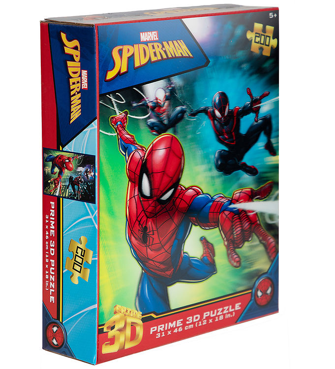 Prime 3D Puzzle Puslespil - 3D - 200 Brikker - Spiderman