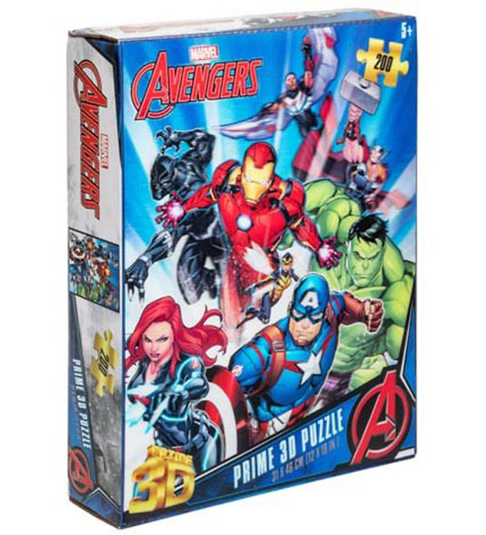 Prime 3D Puzzle Puslespil - 3D - 200 Brikker - Avengers