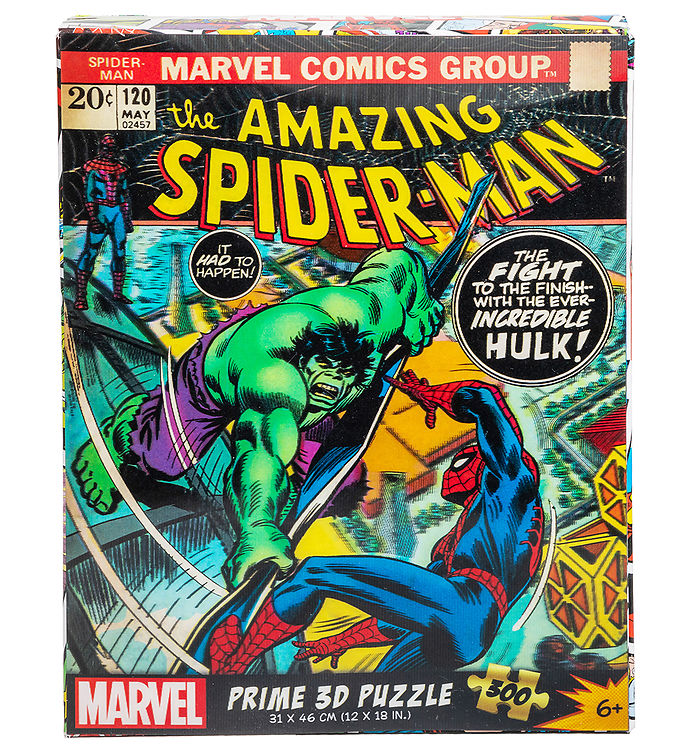 Prime 3D Puzzle Puslespil - 3D - 300 Brikker - Spiderman Comic