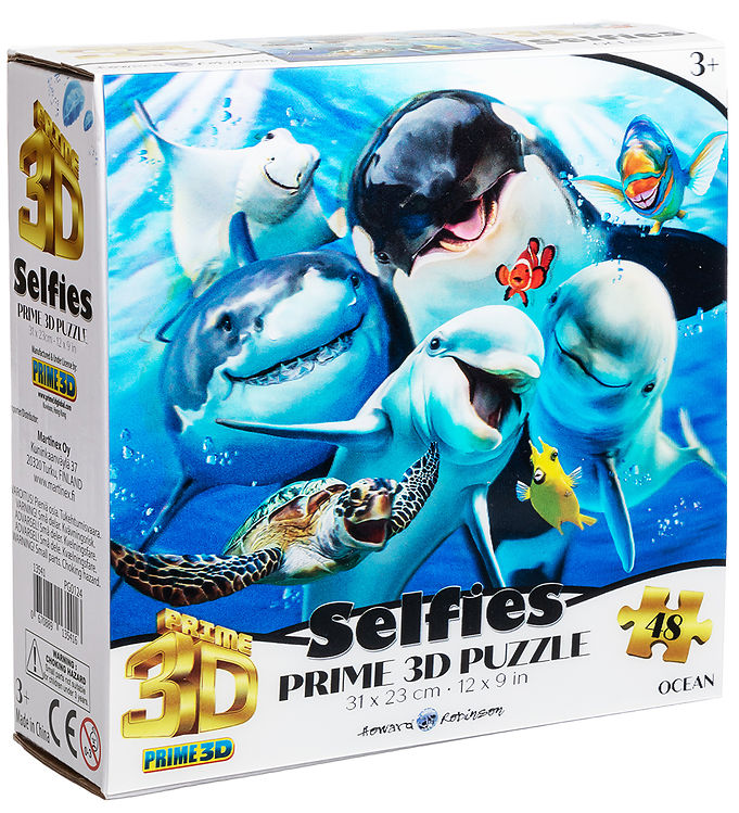 Prime 3D Puzzle Puslespil - 3D - 48 Brikker - Ocean Selfie