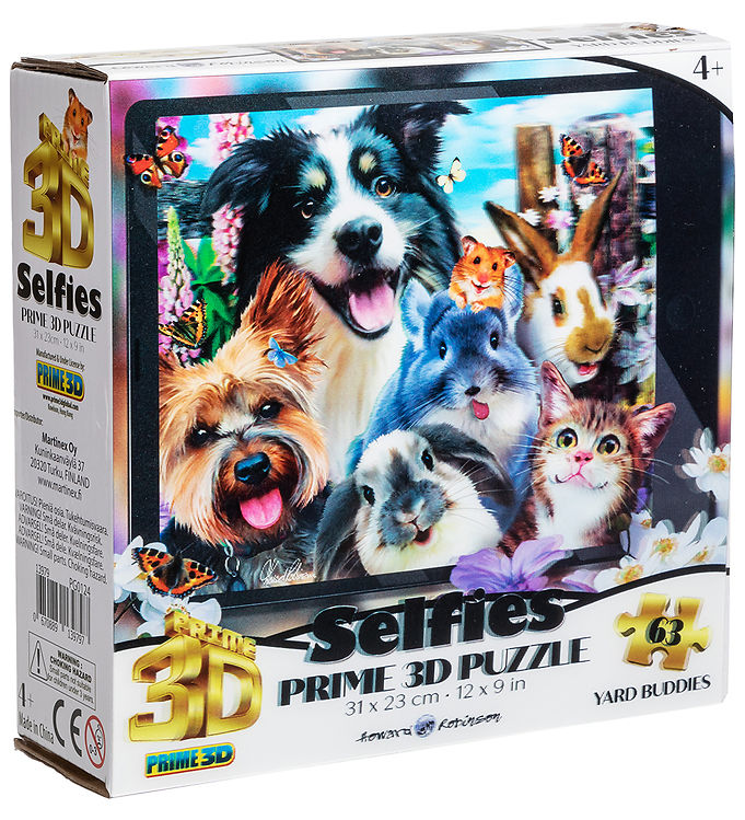 Prime 3D Puzzle Puslespil - 3D - 63 Brikker - Yard Buddies