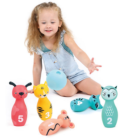 Ludi Bowlingsæt - Dyr - 6 Dele